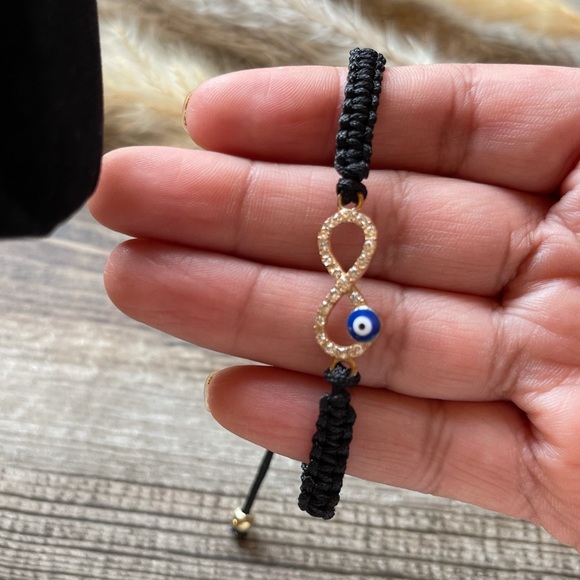 NWOT : Evil Eye Black Bracelet - Picture 3 of 5